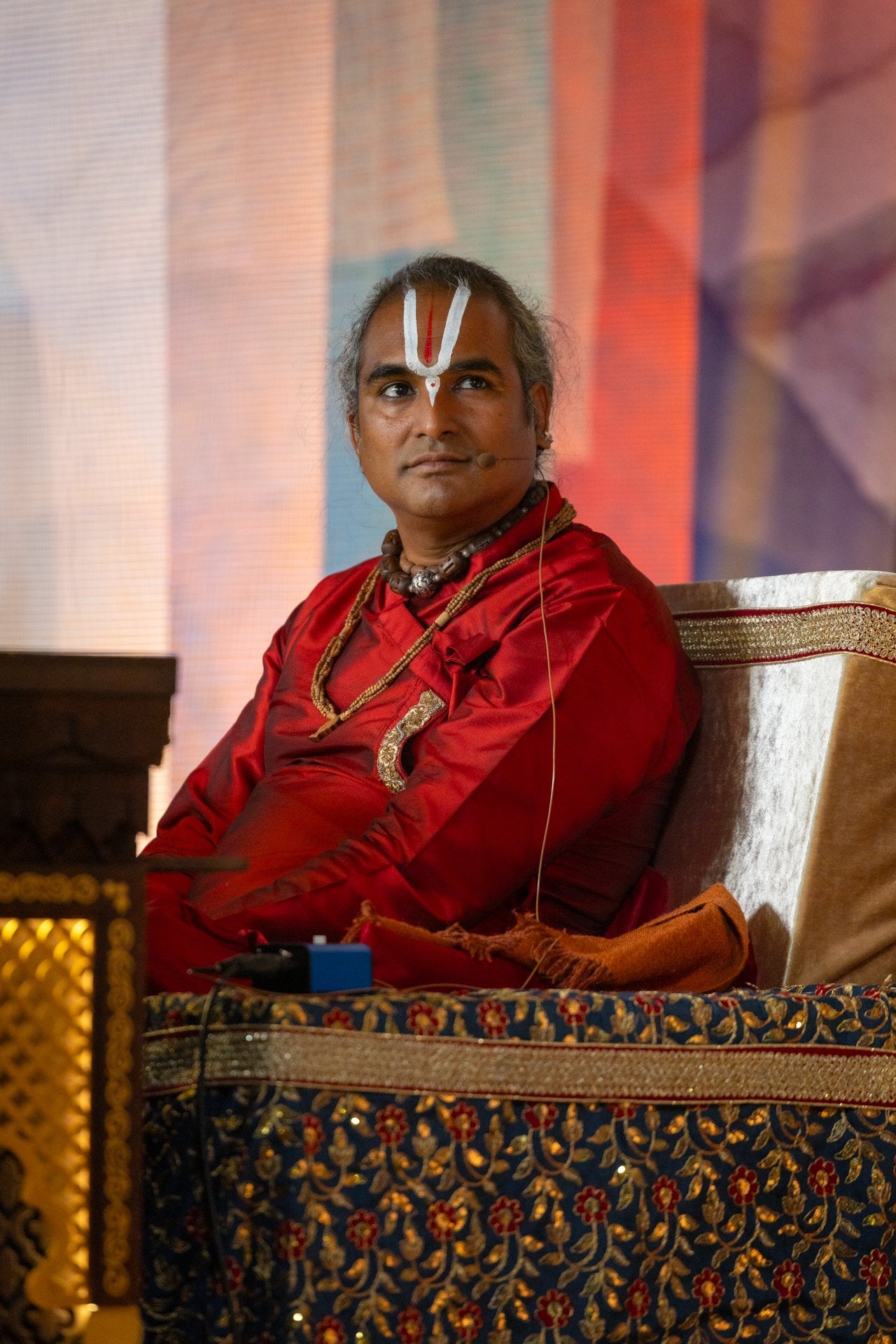 Paramahamsa Vishwananda in red robes